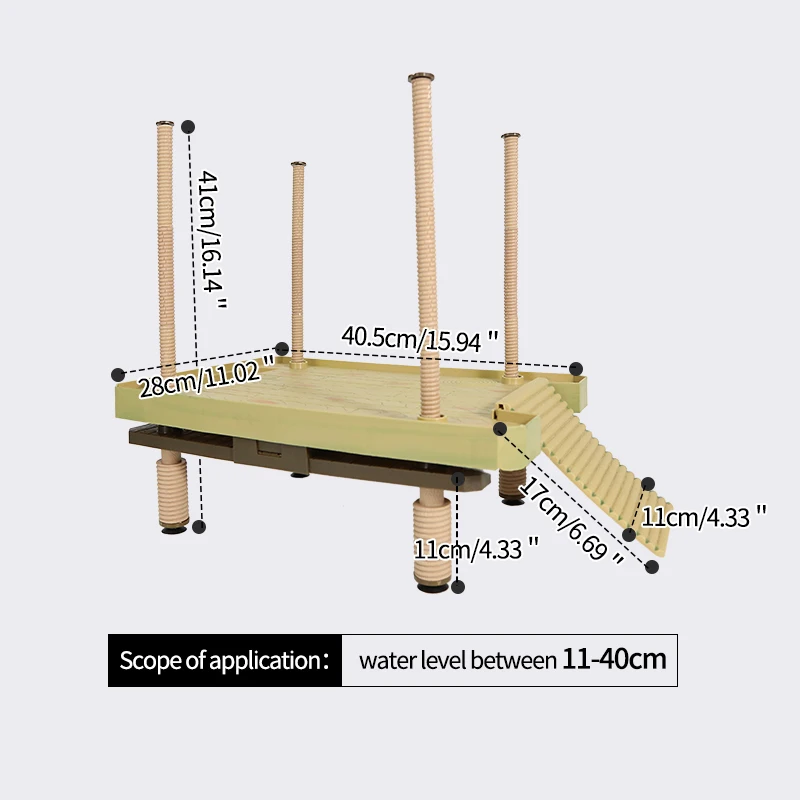 Plastic Turtle Decoration Bask Platform Crawler Sun Roof Terrace Island Turtle Climb Shelf Aquarium Tools