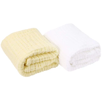 

2Pack Baby Muslin Bath Towels Super Soft Cotton for Baby's Delicate Skin Swaddle Blanket for Newborns Toddlers Boy Girl Baby Reg