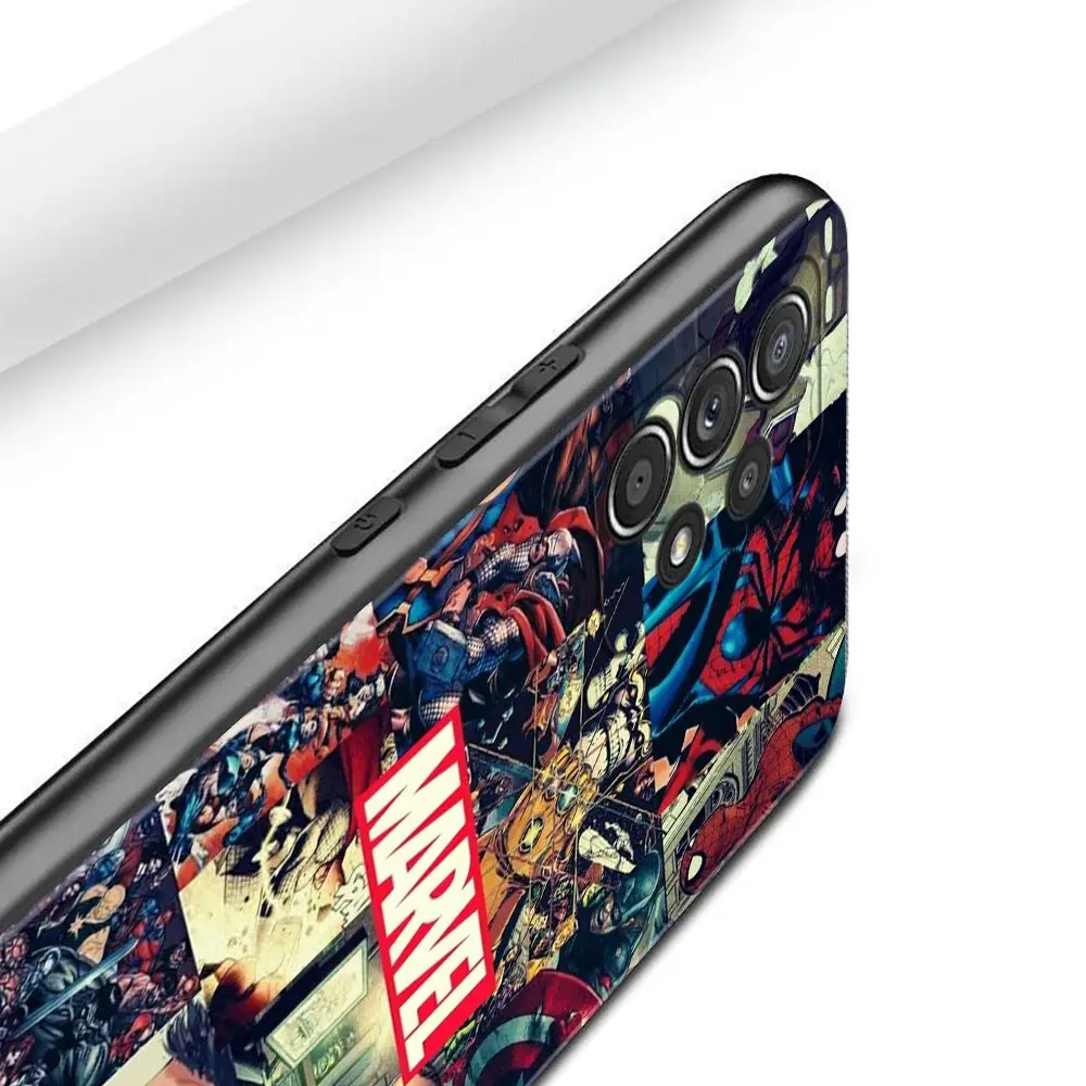 Phone Case For Samsung Galaxy A51 A12 A21s A71 A52 A31 A32 A02s A72 A11 A41 A22 A01 A51 A02 F42 Shell Marvel Logo Avengers Heros