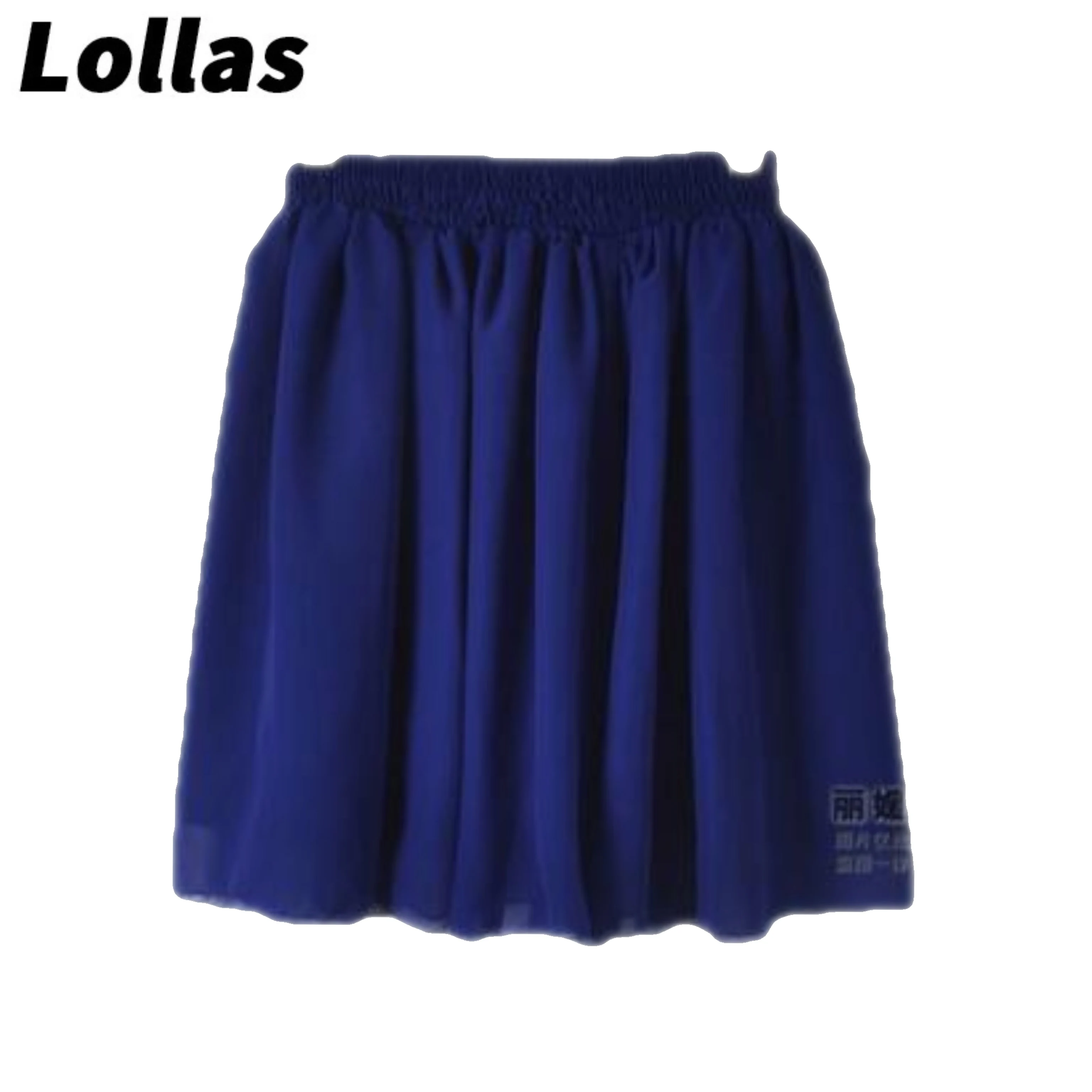 LOLLAS. Двухслойная шифоновая юбка с завышенной талией 100 большая юбка-полуюбка со