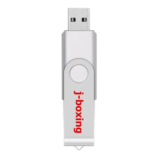 J-boxing 32 GB USB Flash Folding Pendrive Swivel Flash Drive Memory Stick Rotating Flash Disk Thumb Pen Storage for Computer Mac Silver