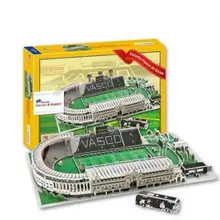 Estadio Васко да Гама стадион Футбол 3D Бумага DIY головоломки 3417 модель Обучающие комплекты игрушек дети мальчик подарок игрушка