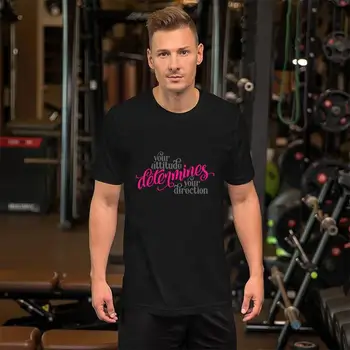 

Fitness attitude determines tshirts men plus sizes s-5xl fitted natural