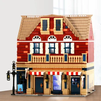 

Street View The Post Office Corner Hotel Restaurant Bakery Shop Building Blocks Bricks Toy Ideas Creator Educational City Series