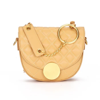 

Luxury Diamond Lattice Genuine Leather Women Shoulder Bags Chain Women Handbag Purses Ladies Vinatge Saddle Female Crossbody Bag