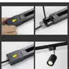 Black White 0.5m 50cm Track for Track Light 2 Wire Rail for Track Lamp L T Universal Power Docking Track Jointer Connector 5