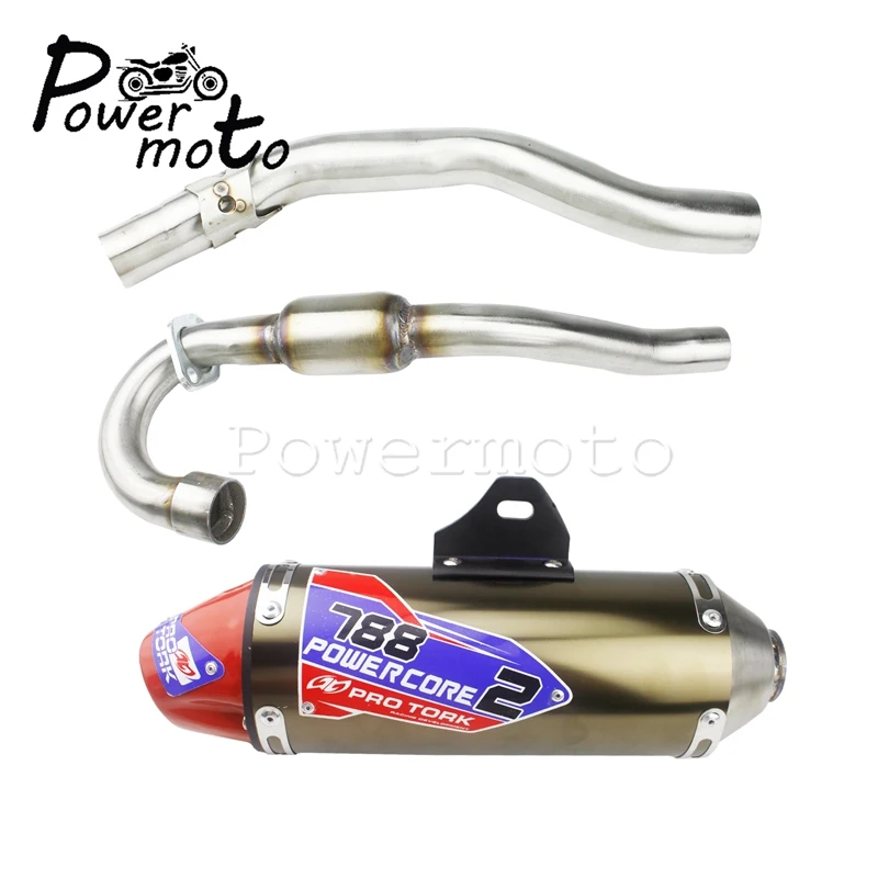 For Honda 2003-2016 CRF150F CRF230F Complete Exhaust Muffler Pipe Silencer Dirt Pit Bike Racing Tail Pipe CRF 150 230 For Honda 2003-2016 CRF150F CRF230F Complete Exhaust Muffler Pipe Silencer Dirt Pit Bike Racing Tail Pipe CRF 150 230
