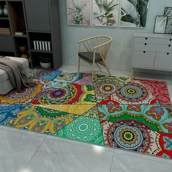 

Modern Geometric Nordic Polyester Luxury Rug and Carpets for Kids Living Room Bedroom Bathroom Home Door Washable Mat alfombra