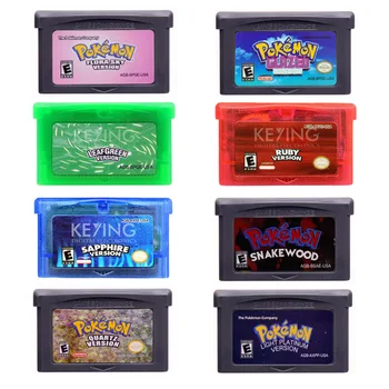 

32 Bit Video Game Cartridge Console Card for Nintendo GBA Pocket Pokemon 44 Series English Language Version 2/6