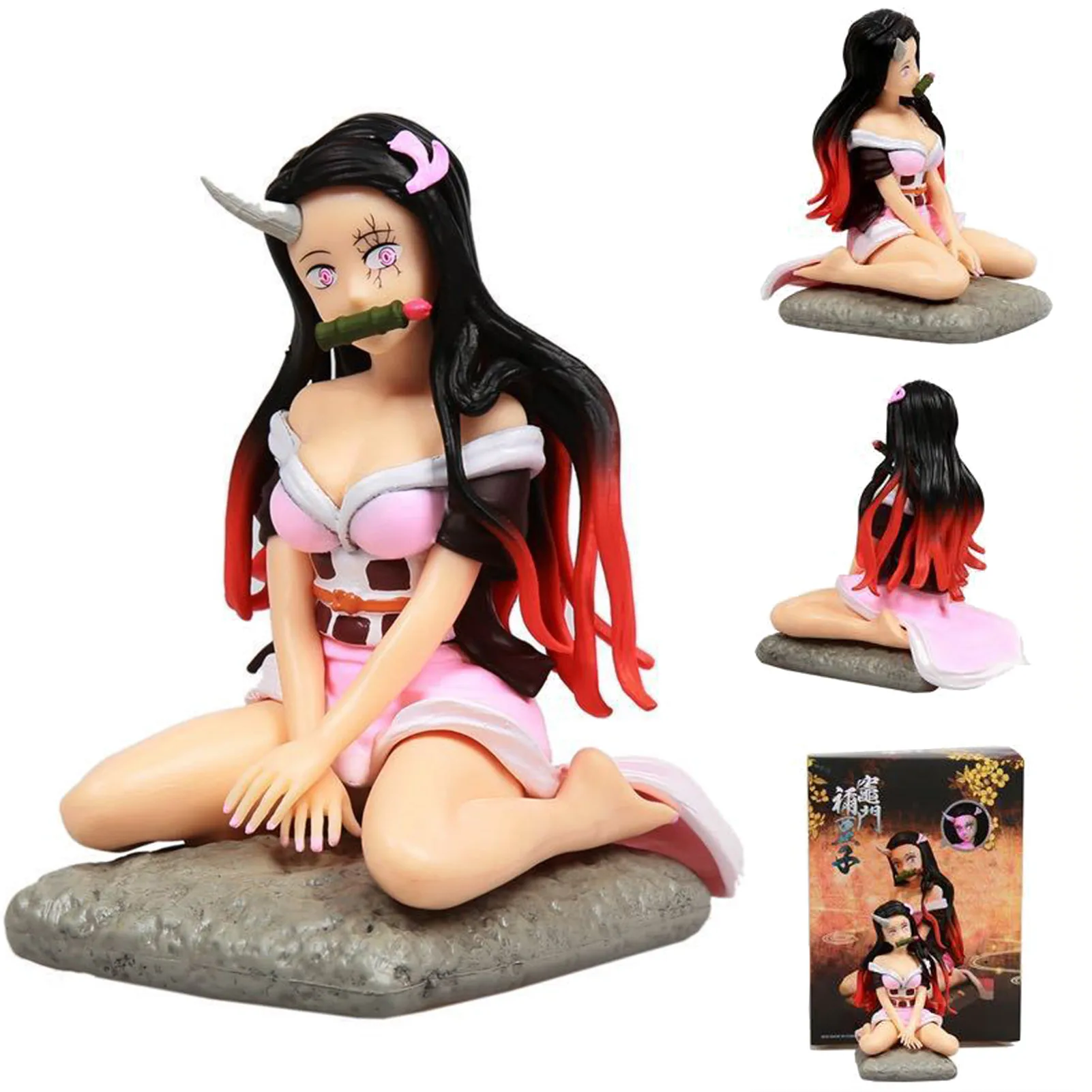 

Anime Demon Slayer PVC Action Figures Tanjirou Nezuko Anime Kimetsu No Yaiba Figurine Model Toys