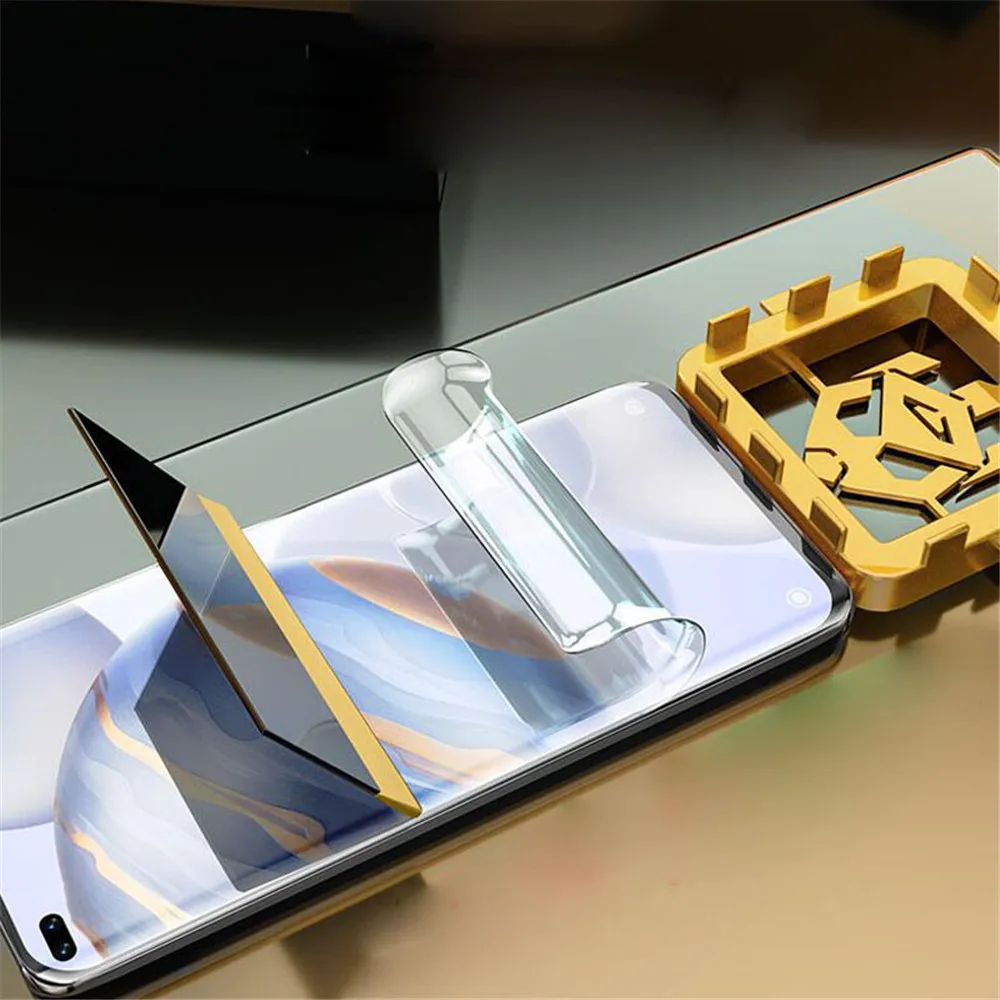 Мягкая Гидрогелевая пленка Honor 30 Pro Plus защитная для экрана полное покрытие не