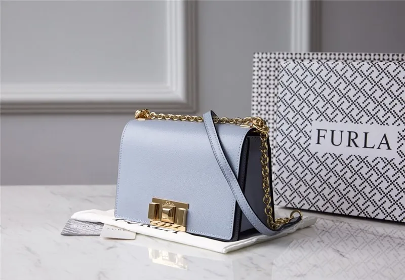 Оригинальные женские сумки FURLA, высокое качество, маленький размер, женские кожаные сумки Furla, фиолетовый цвет, размер 20 см* 8 см* 14 см - Цвет: 1