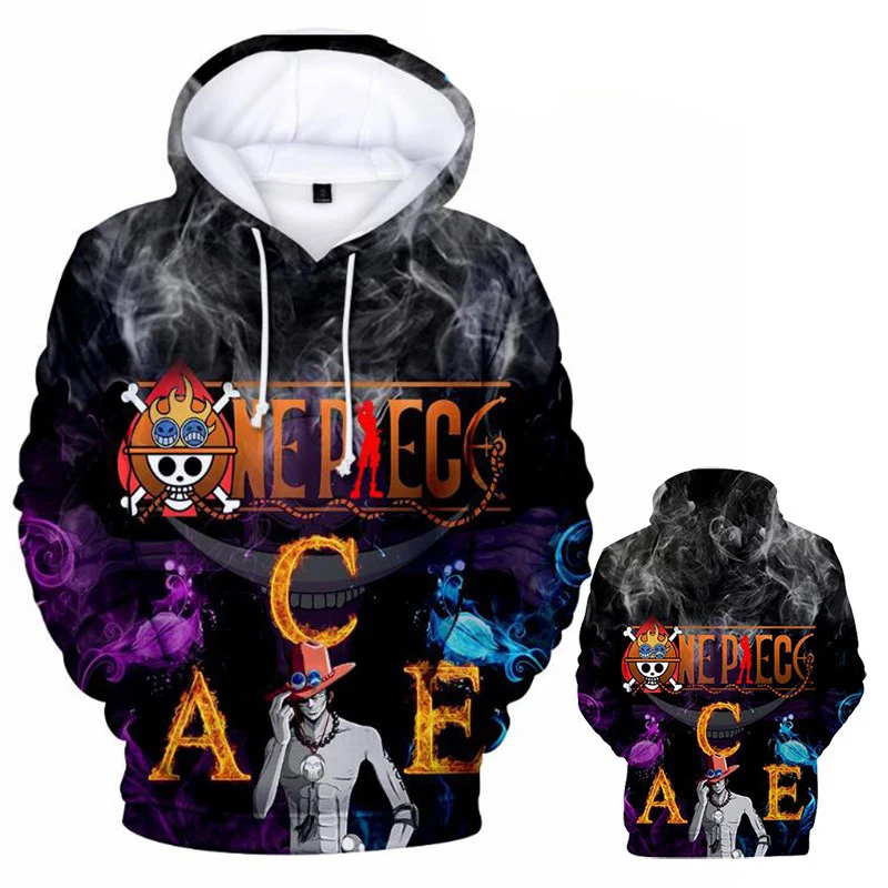 One piece толстовки Ace Luffy Chopper Sabo 3D Толстовка для женщин и мужчин с длинным рукавом пуловер толстовка хип хоп Уличная С Капюшоном