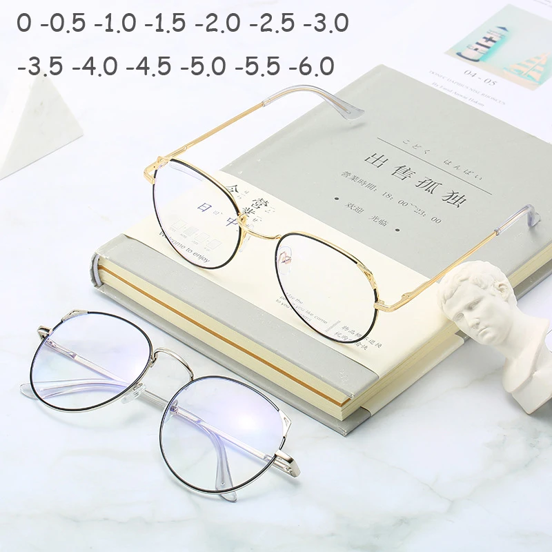 

Finished Myopia Glasses Women TR90 Ultralight Frame Myopic Glasses Women Men Eyeglasses Anti blue-ray 0 -1.0 -2.0 -2.5 -4.5 -6.0