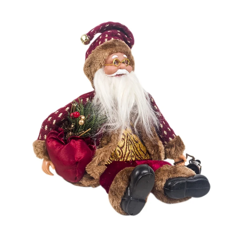 Рождественский Санта-Клаус Сидящая или стоящая Кукла рождественские украшения для дома Navidad подарок для детей Рождественская елка DecorCMMA