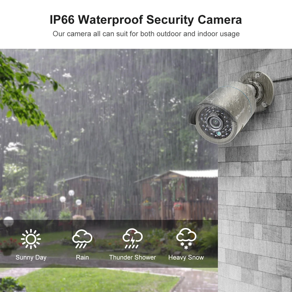 H.265 POE CCTV System 8CH 1080P NVR Kit Up To 16CH 2.0MP Audio IP Camera IR Outdoor P2P Video Secur