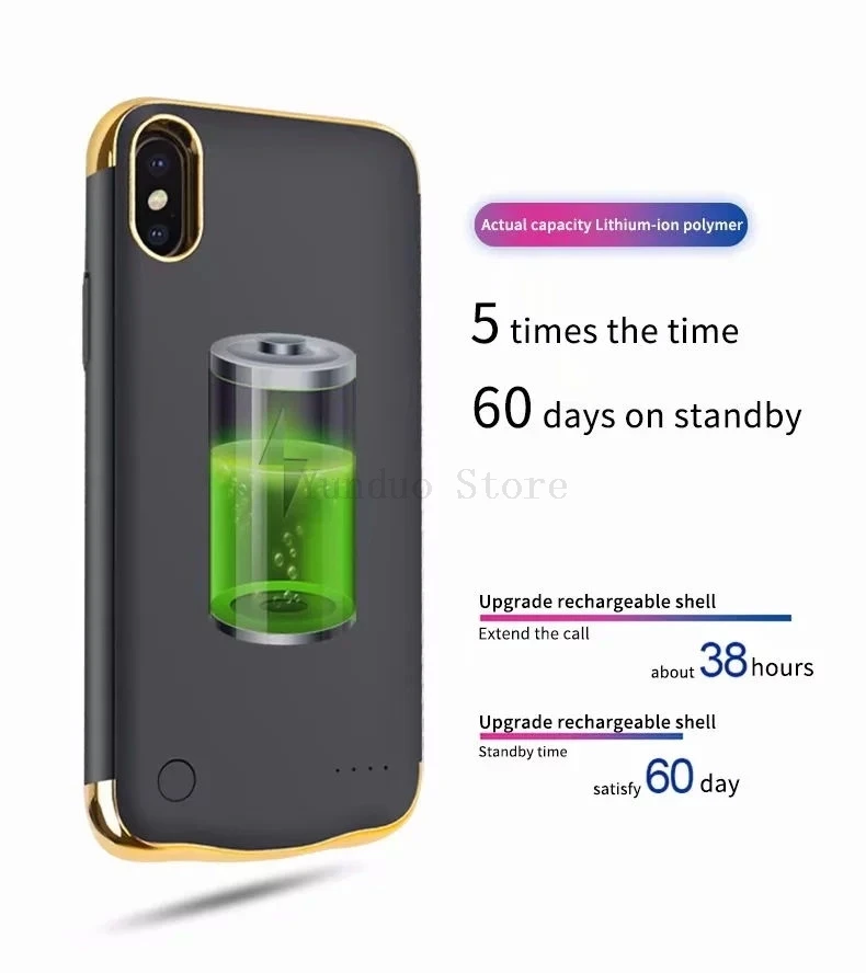 Тонкий чехол для зарядного устройства из матовой кожи для iPhone X XS Max XR Чехлы для портативного зарядного устройства внешняя задняя крышка для зарядки аккумулятора Funda