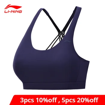 

Li-Ning Performance Women Base Layer Sports Bras Yoga Support Fitness Tight Fit li ning LiNing Sport Bra Tops AUBN054 WBJ172