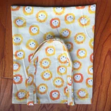 Хлопок Лен Эко сумка для рынка, шоппинга вечерние Подарочная сумка Желтый голова льва YL91106b