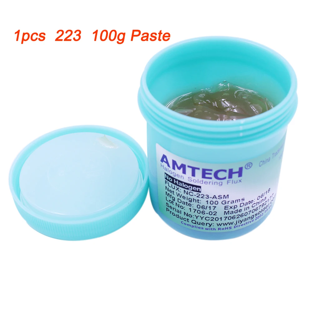 Паяльная паста AMTECH 100% оригинальная пайка SMT / SMD с Флюсом для переделки печатных