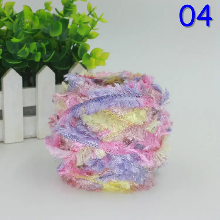 500 г меховой свитер вязаная шерстяная пряжа мех толстый Madeja Lana De Tejerlana Para Tejer Mano Lana Para Tejer A Mano для ребенка t50 - Цвет: 04
