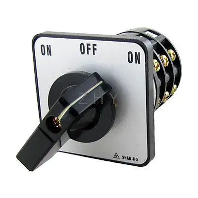 

Electric ON-OFF-ON Position Rotary Cam Changeover Switch