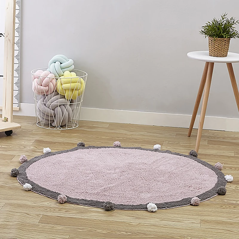 Tapis de jeu antidérapant pour bébé | Tapis en velours, tapis pour activités, tapis rampant pour nourrissons, décoration de chambre pour bébé YZL011