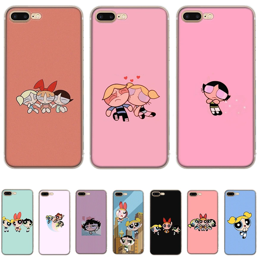 

Mobile Phone Case for iPhone 11 Pro X XS Max XR iPhone 6 6S 7 8 Plus 5 5S SE Hard Cover The Powerpuff Girls Shell Casing