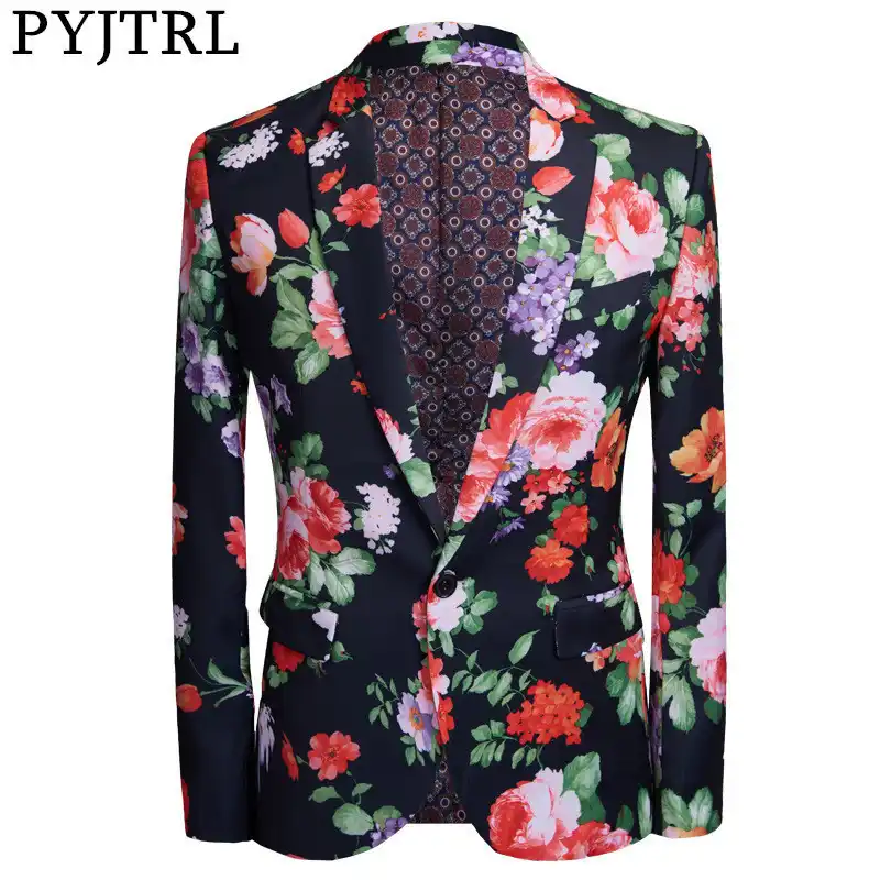 vintage floral blazer