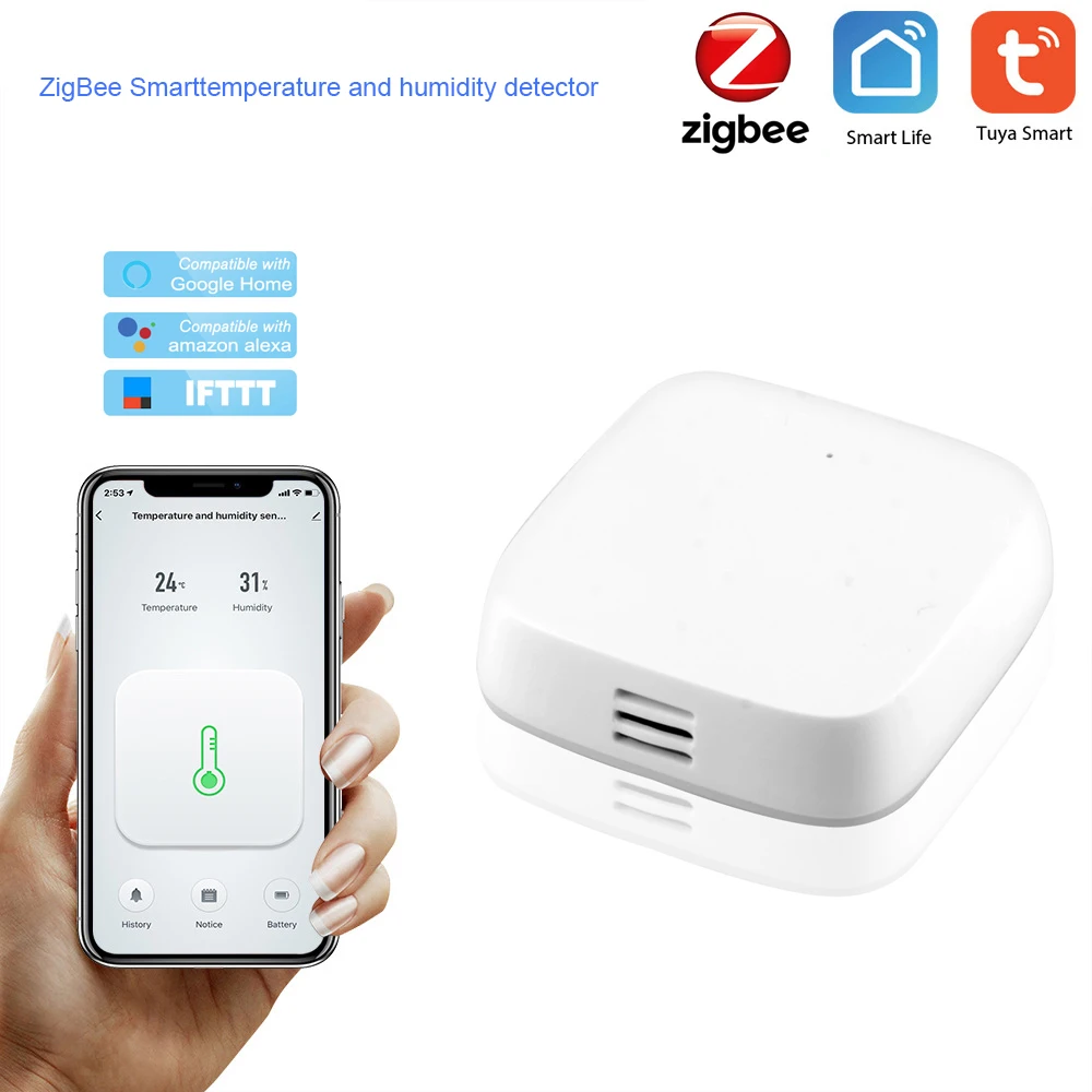 Tuya Smart Temperature And Humidity Environment Sensor Smart control