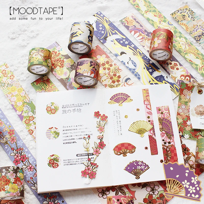 Moodtape-pegatina de fondo de mascota washi tape, álbum de recortes, decoración hecha a mano de manualidades, pegatina para enmascarar, tape 632420024506
