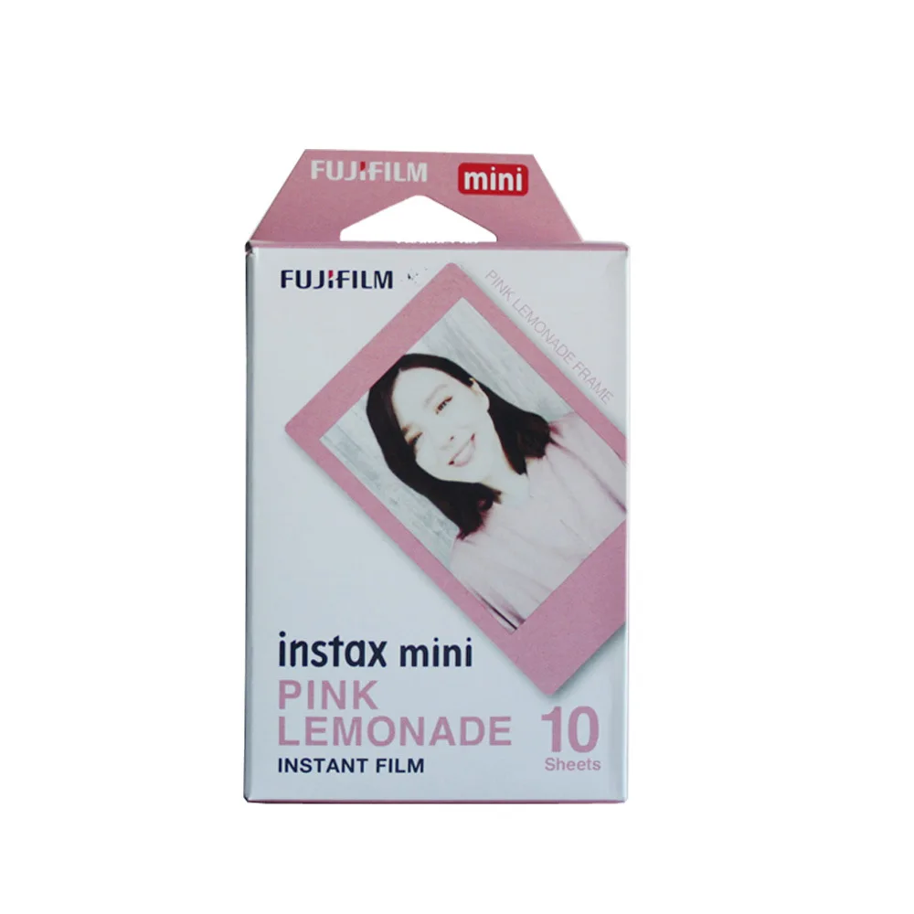 10 листов fuji fujifilm instax mini Color edge fims для instant camera mini 7s 25 50s 8 90 фотобумага - Цвет: Pink edge