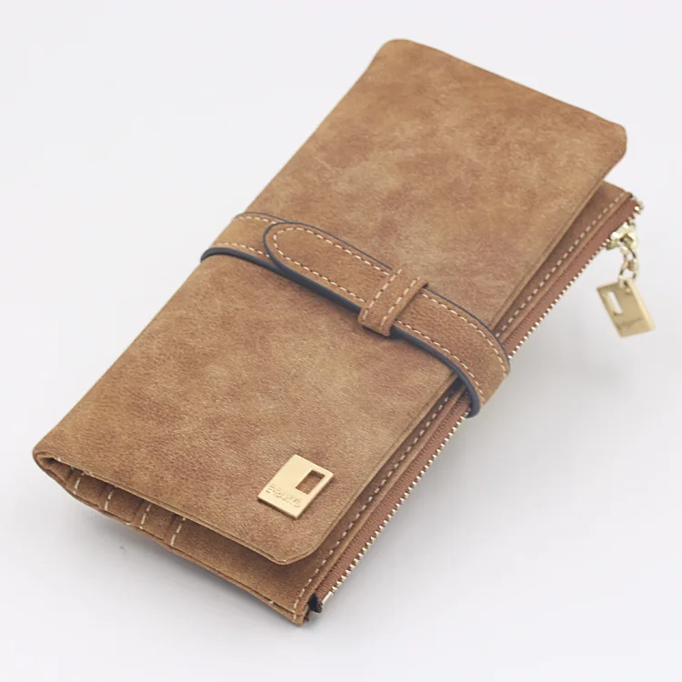 Leather Women Wallet Hasp Small and Slim Coin Pocket Purse Women Wallets Cards Holders Luxury Brand Wallets Designer Purse