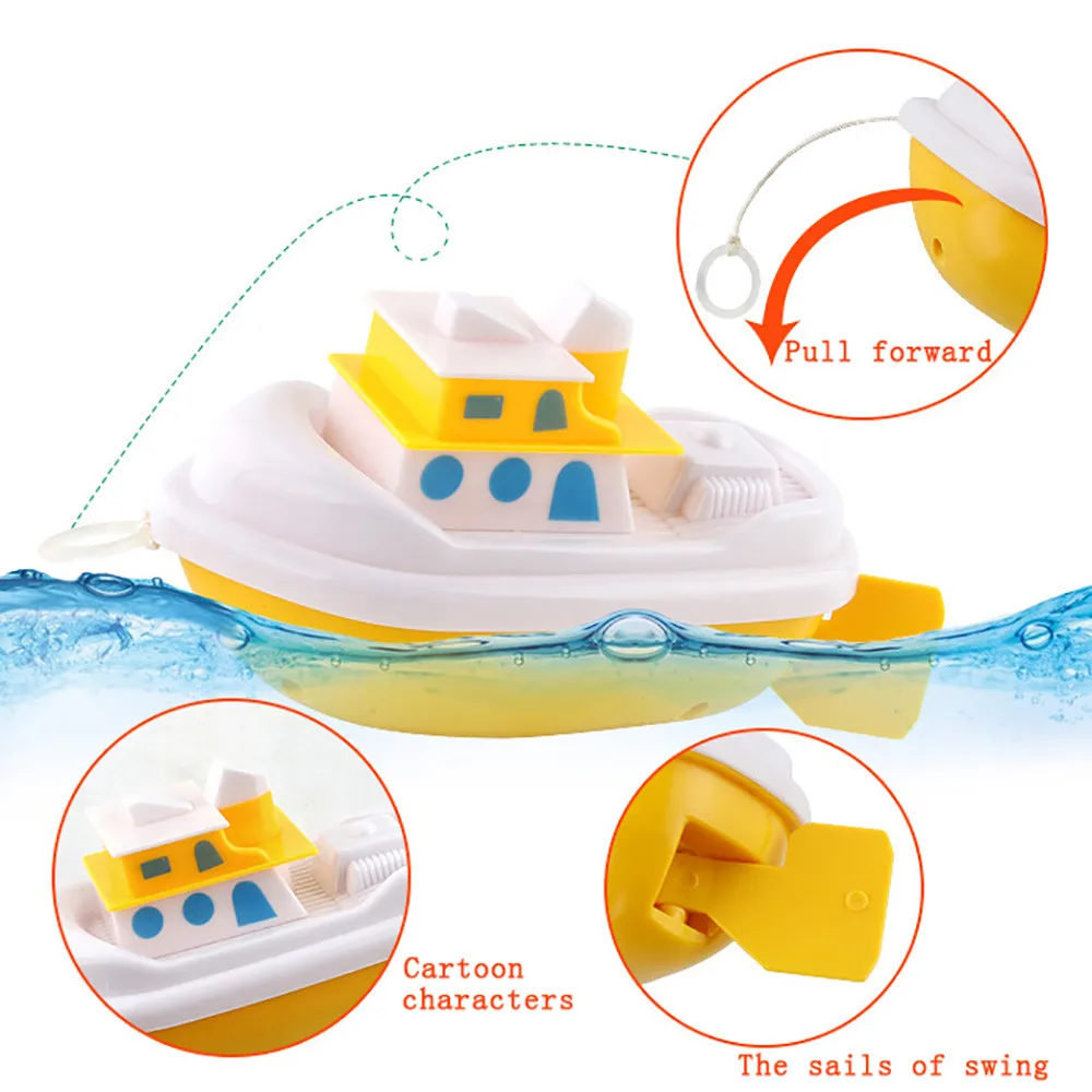 

Swim Tortoise Fish Ship Bath Toys Children Baby Bath Toy Water Toy Swimming Chain Clockwork Aqua Play Water Kid Shower Toys