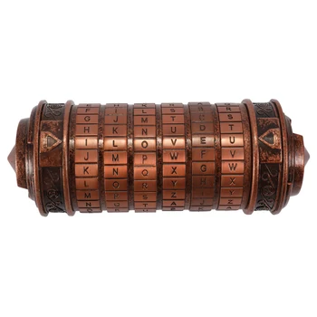 

Retro Birthday Valentine Gift Box With Packing Box Cylinder Lock Box Code Alphabet Locks Interesting Festival Gift