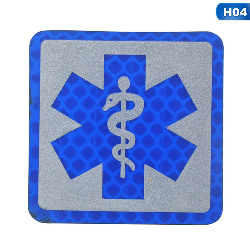 Safurance светоотражающий медицинский многоцветной крест, медицинский спасательный IR, армейский значок, тактический боевой патчи, обруч и петля - Цвет: 4