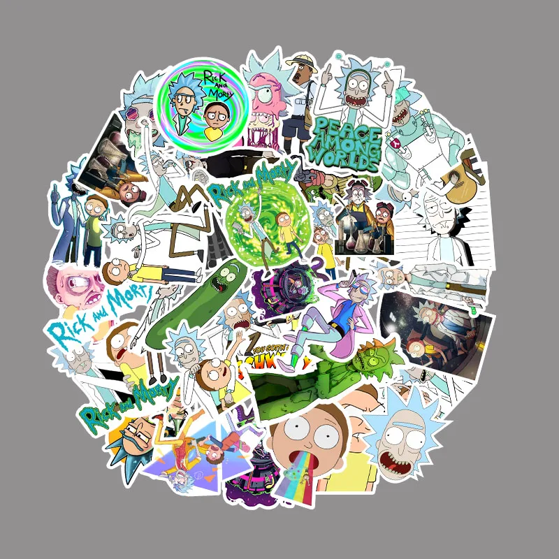 PickJoy Ricky Modi забавные мультяшные наклейки анти багаж ноутбук домашний холодильник