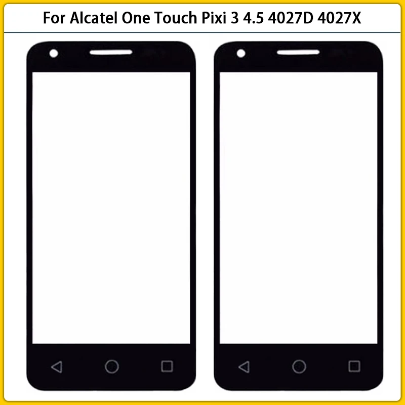 Новинка наружная стеклянная панель 4 5 дюйма для Alcatel One Touch Pixi 3 4027D 4027X 4027 Сменное