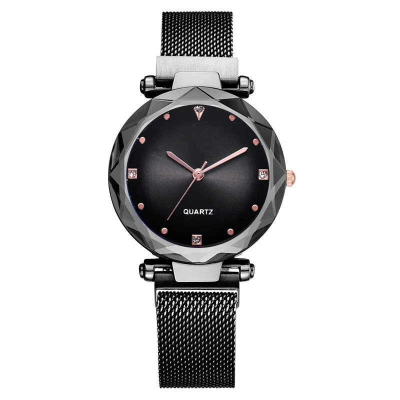 

Magnet Magnetic Buckle Series Watch Rhinestone Gradient Color Star Rhombus Cutting Glass Lazy Fashion WOMEN'S Watch