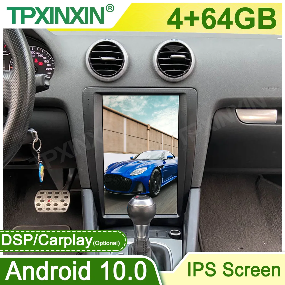 

Android 10,0 4 + 64 экран Тесла для Audi A3 2004-2012 Авто GPS навигация авто стерео Einheit мультимедийный плеер радио