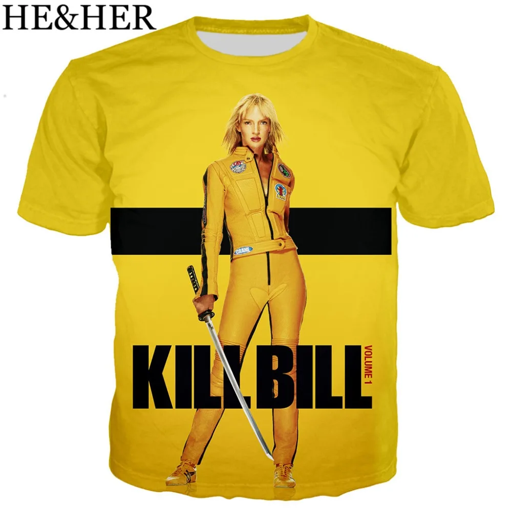 Nueva camiseta Popular Kill Bill John Travolta para hombres y mujeres con estampado 3D, camiseta fresca de estilo Hip Hop, camisetas casuales de verano|Camisetas| -