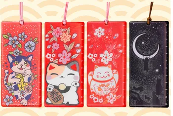 

Lucky Cat Metal Bookmark 12cm*5cm DIY Journal Ruler
