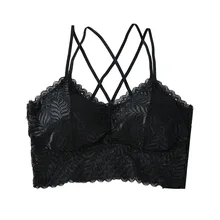 KKFashion, сексуальный кружевной красивый топ, обернутый сзади, на груди, топ, маленькая грудь, дамское нижнее белье, новейшее