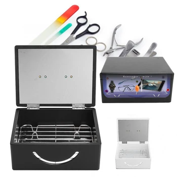 

2 in 1 UV Cleaning Storage Box LED Nail Tools Sterilizer Ultraviolet Cleaning Device 12W Personal Sanitizer Disinfection Box