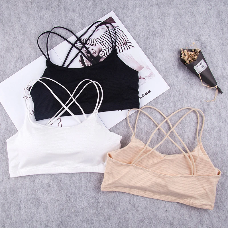 

Sexy Women Bras Tube Tops Street Seamless Backless Push Up Padded Breathable Skin-Friendly Underwear Tops Workout Brassiere Wire