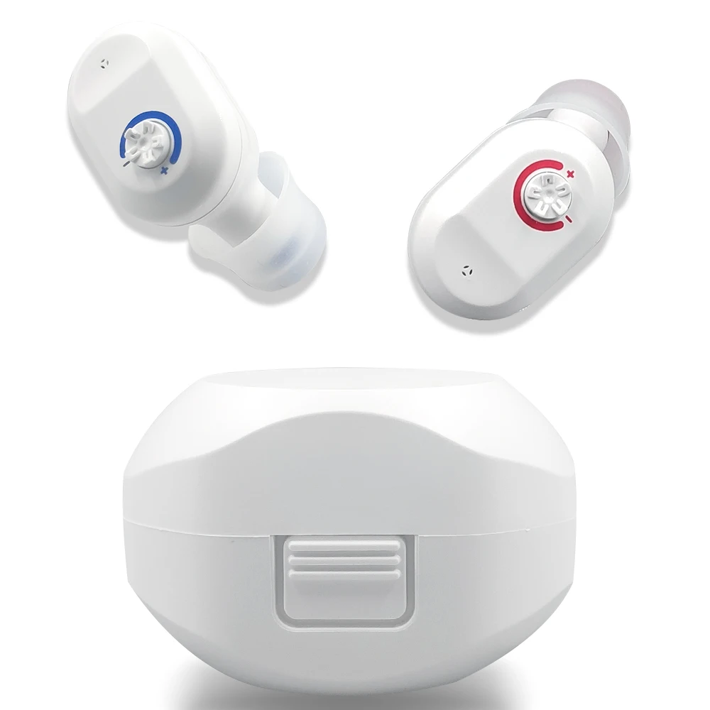 Mini Ear Hearing Aids Apparatus In Ear Invisible Adjustable Sound Amplifier For Deaf Elderly
