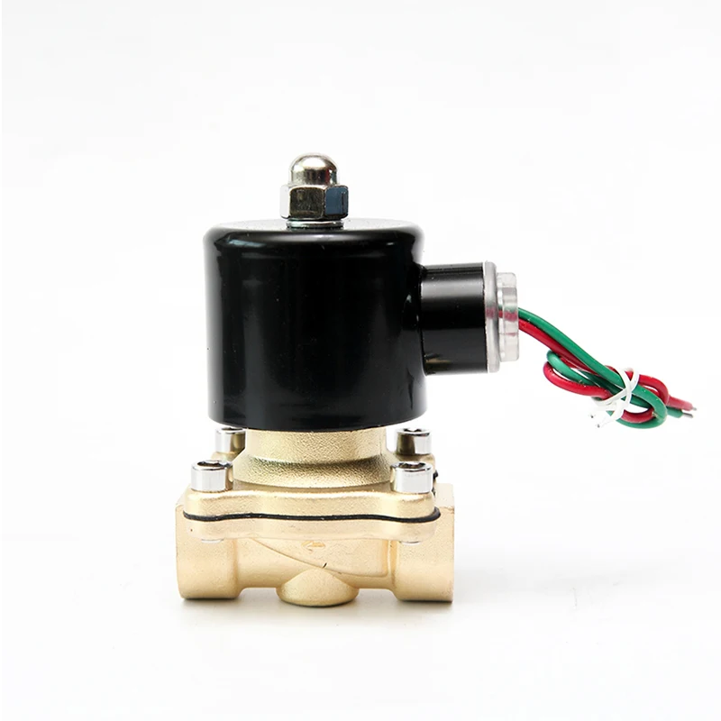 

DN15 Brass Electric Solenoid Valve DC12V DC24V AC220V 110V Normally Closed Solenoid Valve For Water Oil Air