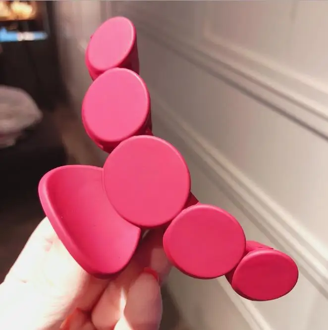 1 шт., корейские Твердые большие Когти для волос, элегантные матовые Акриловые зажимы для волос, заколка, головные уборы для женщин и девушек, аксессуары для волос