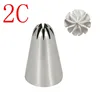 Piping Icing Nozzles for Cream Biscuit Cookie Pastry Tips Stainless Steel Cake Decoration Baking Tools Fondant Cake Tubes #2C ► Photo 1/5