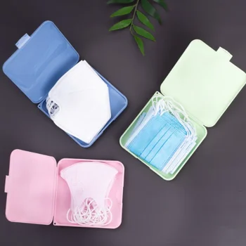 

Portable Face Masks Storage Box Moisture-Proof Cover Holder Mask Storage Seal Box Stationery Case Dustproof For Home Office U3